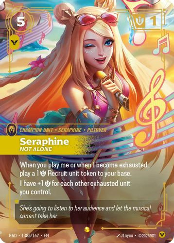 |RB05|[RAD-138a/167](AA) Seraphine, Not Alone {Alt Art} {Foil}