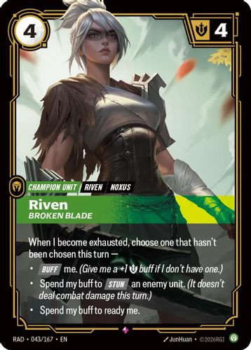 |RB05|[RAD-043/167](R) Riven, Broken Blade {Foil}