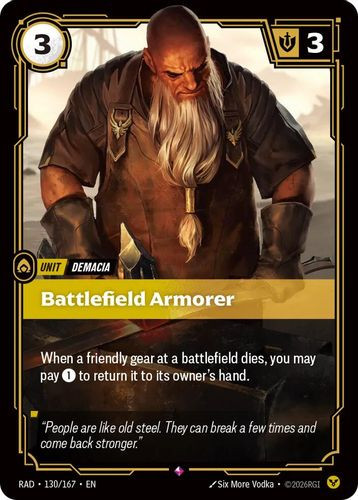 |RB05|[RAD-130/167](R) Battlefield Armorer {Foil}