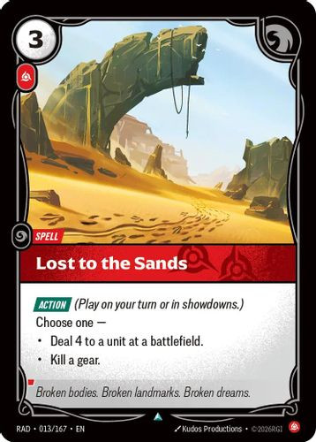 |RB05|[RAD-013/167](U) Lost to the Sands