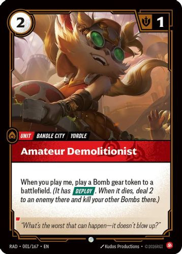 |RB05|[RAD-001/167](C) Amateur Demolitionist {Foil}