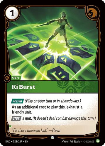 |RB05|[RAD-028/167](C) Ki Burst {Foil}