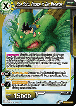 BT11-093R Son Goku, Forever in Our Memories Foil (2nd ed)