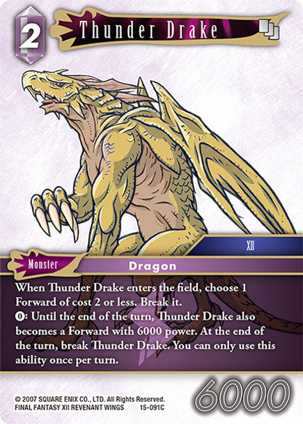 FF15-091C Thunder Drake (Foil)