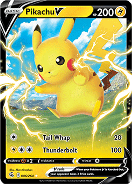 SWSH08-086/264SR Pikachu V