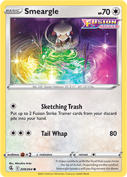 [SWSH08][FST-209/264C] Smeargle (Reverse Holo)
