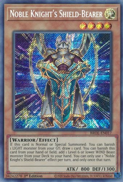 BROL-EN017 Noble Knight's Shield-Bearer (Secret Rare) <1st>