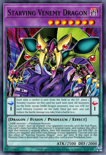 BROL-EN034 Starving Venemy Dragon (Secret Rare) <1st>