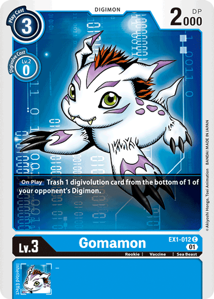 EX01-012C Gomamon