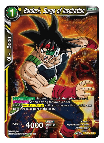 P-204P Bardock Surge of Inspiration (MB Print)