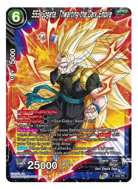 P-308P SS3 Gogeta, Twarting the Dark Empire (MB Print) (Foil)