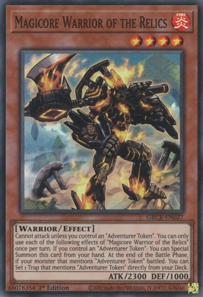 GRCR-EN027 Magicore Warrior of the Relics (Super Rare) <1st>