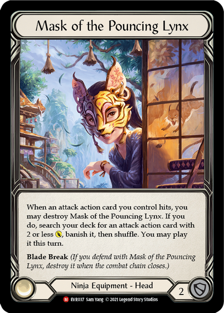 FAB06 EVR-037M Mask of the Pouncing Lynx (1st ed)