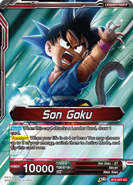 BT04-001UC Energy Burst Son Goku