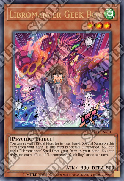 BACH-EN000 Libromancer Geek Boy (Secret Rare) <1st>