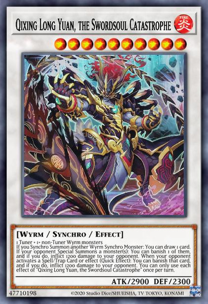 BACH-EN041 Swordsoul Sinister Sovereign - Qixing Longyuan (Secret Rare) <1st>