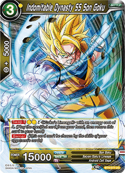 BT04-077UC Indomitable Dynasty SS Son Goku