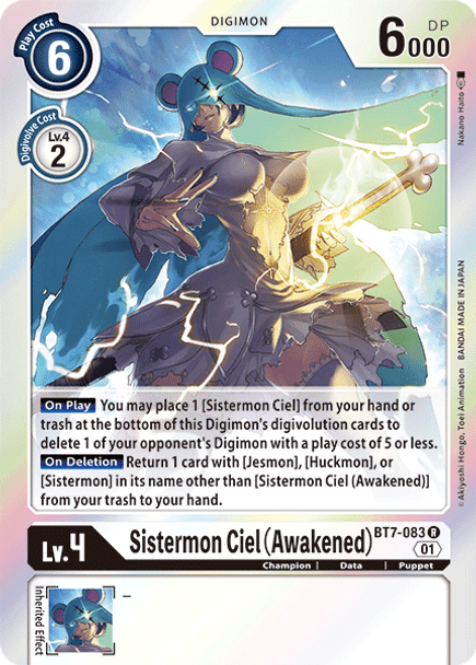 BT07-083R Sistermon Ciel (Awakened) (Foil)