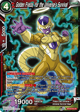 BT16-010UC Golden Frieza, for the Universe's Survival (Foil)