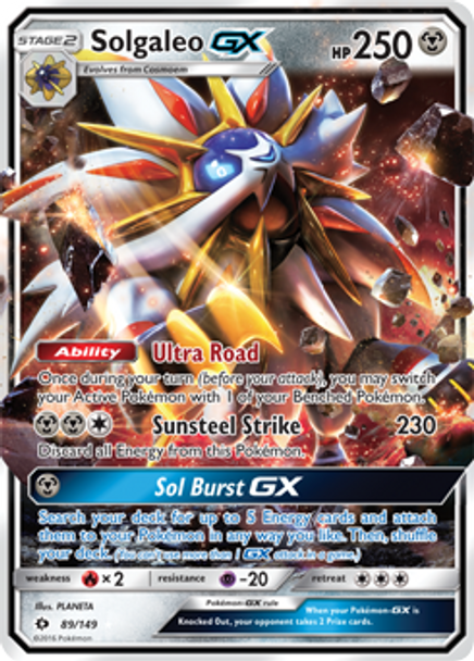 SM01-089/149SR Solgaleo GX (Holo)