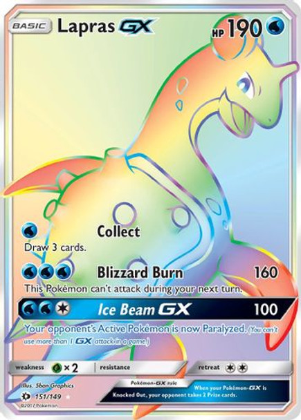 SM01-151/149SEC Lapras GX (Secret Rare) (Holo)