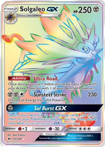 SM01-155/149SEC Solgaleo GX (Secret Rare) (Holo)