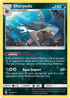 SM01-SUM-082/149HR Sharpedo (Reverse Holo)
