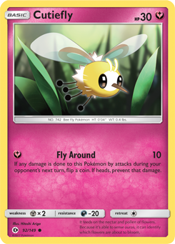 SM01-SUM-092/149C Cutiefly (Reverse Holo)