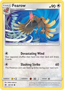 SM01-SUM-098/149C Fearow (Reverse Holo)