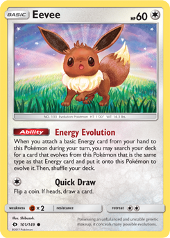 SM01-SUM-101/149C Eevee (Reverse Holo)