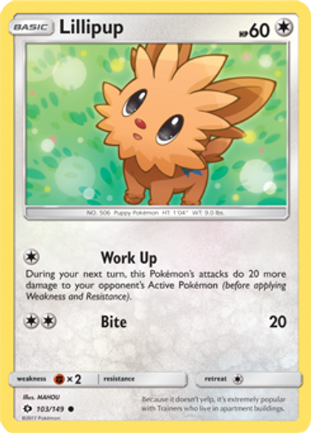 SM01-SUM-103/149C Lillipup (Reverse Holo)