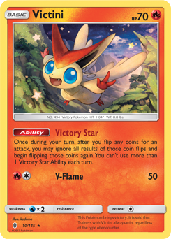 SM02-GRI-010/145HR Victini (Holo)