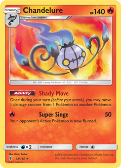 SM02-GRI-013/145HR Chandelure (Holo)