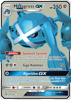 SM02-GRI-139/145UR Metagross GX (Full Art) (Holo)