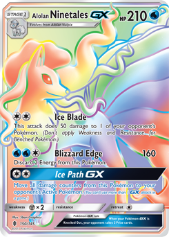 SM02-GRI-150/145SEC Alolan Ninetales GX (Holo)