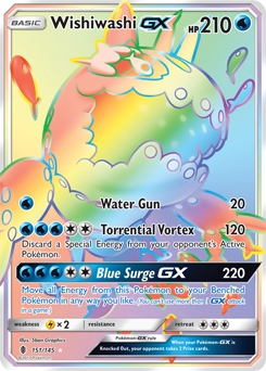 SM02-GRI-151/145SEC Wishiwashi GX (Holo)