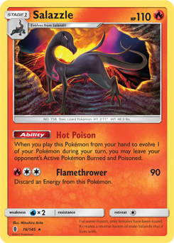 SM02-GRI-016/145R Salazzle (Reverse Holo)