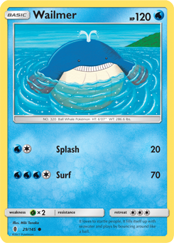 SM02-GRI-029/145C Wailmer (Reverse Holo)