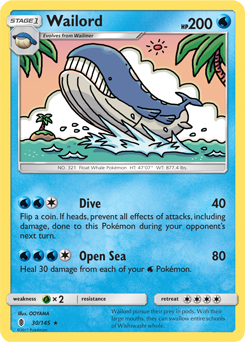 SM02-GRI-030/145R Wailord (Reverse Holo)