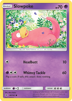 SM02-GRI-048/145C Slowpoke (Reverse Holo)