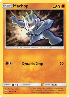 SM02-GRI-063/145C Machop (Reverse Holo)