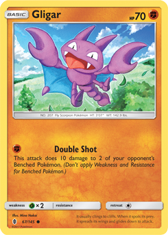 SM02-GRI-067/145C Gligar (Reverse Holo)
