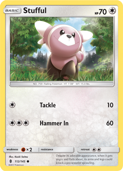 SM02-GRI-112/145C Stufful (Reverse Holo)