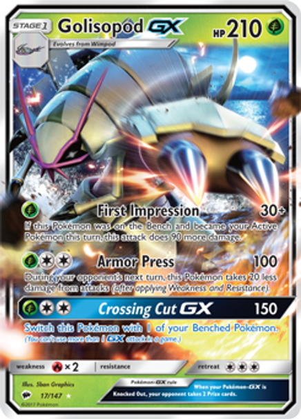 SM03-017/147SR Golisopod GX (Holo)