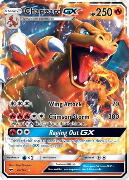 SM03-020/147SR Charizard GX (Holo)