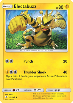 SM03-BUS-042/147UC Electabuzz