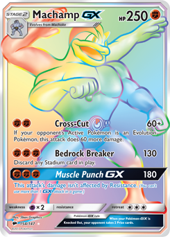 SM03-BUS-154/147SEC Machamp GX (Holo)