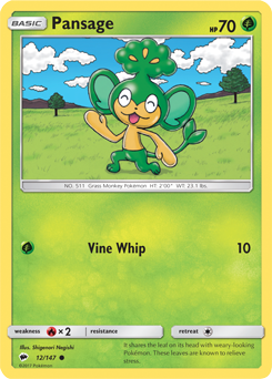 SM03-BUS-012/147C Pansage (Reverse Holo)