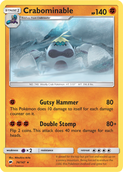 SM03-BUS-074/147R Crabominable (Reverse Holo)