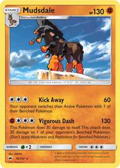 SM03-BUS-078/147R Mudsdale (Reverse Holo)